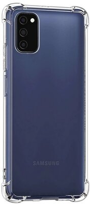 Samsung Galaxy A03s Szilikon telefonvédő (közepesen ütésálló, légpárnás sarok) ÁTLÁTSZÓ