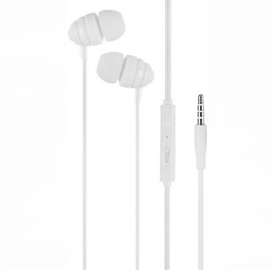 JOYROOM CONCH fülhallgató SZTEREO (3.5mm jack, mikrofon, felvevő gomb, hangerő szabályzó) FEHÉR