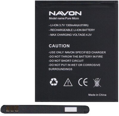 Akku 1300 mAh LI-ION Navon Pure Micro