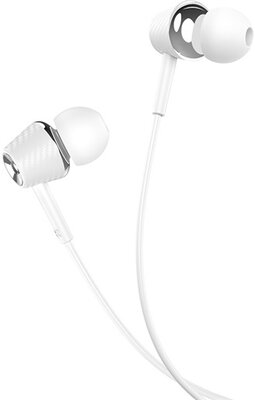 HOCO M70 fülhallgató SZTEREO (3.5mm jack, mikrofon, felvevő gomb) FEHÉR