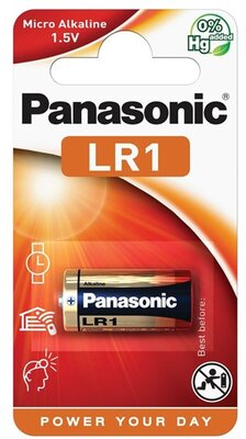 PANASONIC tartós elem (LR1, 1.5V alkáli) 1db / csomag