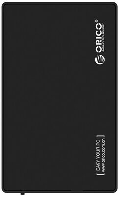 Orico Külső HDD/SSD Ház 3.5"/2,5" - 3588US3-V1-EU-BK/53/ (USB-A 3.0, Max.: 16TB, fekete)