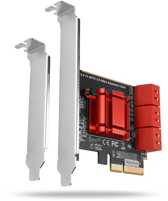 Axagon PCES-SA6 6 db belső SATAIII portos 2 sávos PCI-Express kártya