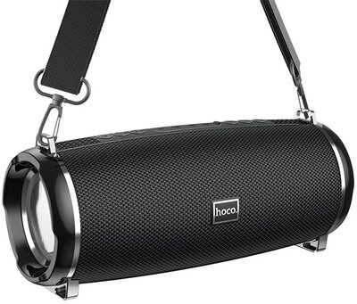 HOCO HC2 bluetooth hordozható hangszóró (v5.0, 2400mAh, TransFlash kártyaolvasó, AUX kimenet, 5W teljesítmény) FEKETE