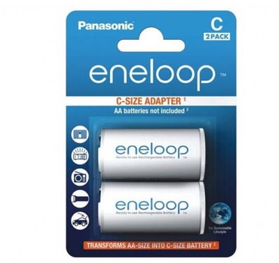 PANASONIC ENELOOP adapter (AA - Baby elem átalakító) 2db /csomag