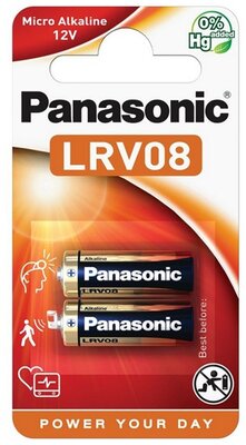 PANASONIC tartós elem (LRV08L/2BP, 12V, alkáli) 2db /csomag