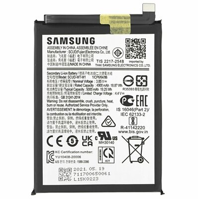 Samsung Galaxy A22 SAMSUNG akku 5000 mAh LI-ION (belső akku, beépítése szakértelmet igényel)