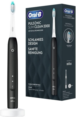Braun Oral-B Pulsonic Slim Clean 2000 fekete elektromos fogkefe
