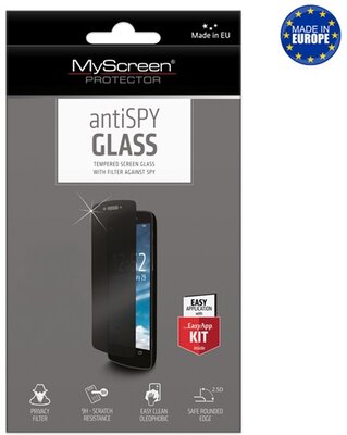 Apple iPhone 13 MYSCREEN ANTISPY GLASS EDGE képernyővédő üveg (2.5D lekerekített szél, betekintés elleni védelem, 9H) ÁTLÁTSZÓ