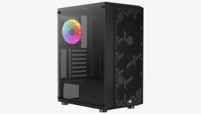 Aerocool Hive FRGB (Hive-G-BK-v3) táp nélküli ablakos ház fekete (ACCM-PV27013.11)