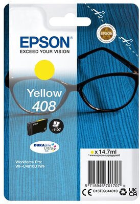 EPSON Patron Singlepack Yellow 408 DURABrite Ultra Ink (C13T09J44010)