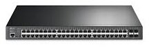 TP-LINK Switch 48x1000Mbps (48xPOE+) + 4x10Gbps SFP+ + 1konzol port, Menedzselhető, TL-SG3452XP