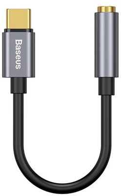 BASEUS audió adapter (Type-C, - 3.5mm jack aljzat) SZÜRKE