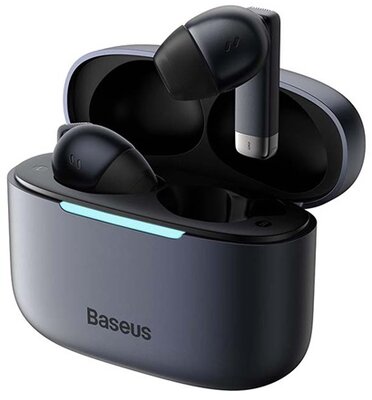 BASEUS BOWIE E9 bluetooth fülhallgató SZTEREO (v5.3, TWS, mikrofon, zajszűrő, dinamikus hangzás + töltőtok) FEKETE