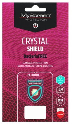 MYSCREEN CRYSTAL BacteriaFREE pple iPhone 7 4.7/ iPhone 8 4.7/ iPhone SE 2/ iPhone SE 3 képernyővédő fólia (antibakteriális, 4H, NEM íves) ÁTLÁTSZÓ