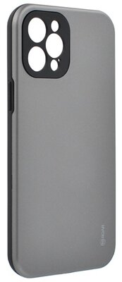ROAR RICO ARMOR Apple iPhone 12 Pro Max szilikon telefonvédő (közepesen ütésálló, műanyag hátlap, matt) SZÜRKE