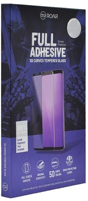 ROAR Huawei P40 képernyővédő üveg (5D full glue, íves, teljes felületén tapad, tok barát, karcálló, 0.3 mm, 9H) FEKETE