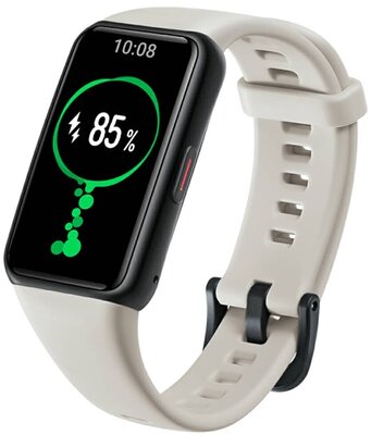 HONOR Band 6 bluetooth okoskarkötő (aktivitásmérő, pulzusmérő, hívásjelzés, cseppálló, USB töltőkábel) SZÜRKE