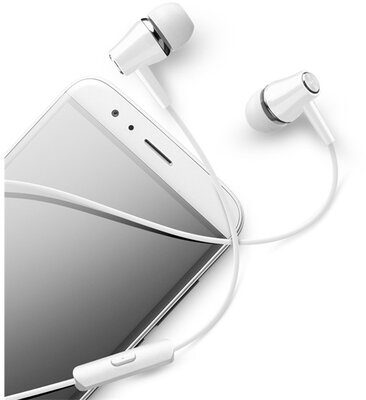 CELLULARLINE IN EAR fülhallgató SZTEREO (3.5mm jack, mikrofon, felvevő gomb, aktív zajszűrő) FEHÉR