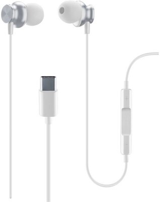 CELLULARLINE IN EAR fülhallgató SZTEREO (Type-C, mikrofon, felvevő gomb, hangerő szabályzó) FEHÉR