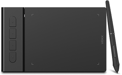 VEIKK Grafikus tábla - VK430 (4"x3", 5080 LPI, PS 8192, 290 RPS, USB)