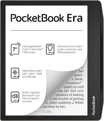 POCKETBOOK e-Reader - PB700 ERA rézbarna (7"E Ink Carta1200, Cpu: 1GHz, 64GB,1700mAh, wifi, B, USB-C, kép megvilágítás)