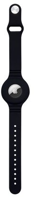 Szilikon tok (csuklóra rögzíthetó, matt) FEKETE Apple AirTag