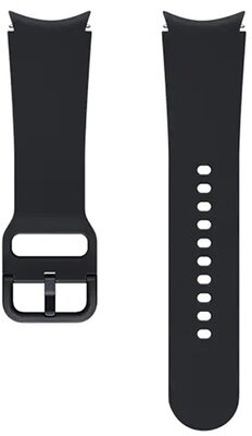 Samsung Galaxy Watch 4 SAMSUNG pótszíj (20 mm, S / M méret, szilikon, állítható, izzadságálló, SPORT) FEKETE