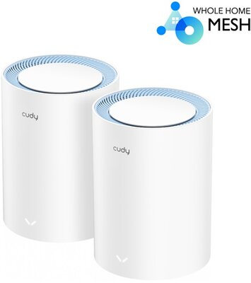 CUDY Wireless Mesh Dual Band System AC1200 1xWAN(100Mbps) + 1xLAN(100Mbps), 2db/csomag M1200(2pack)