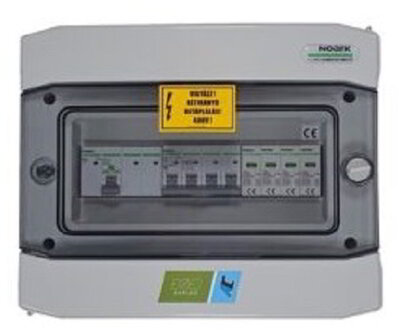 ExPLe-AC-3Fp4-K32-M20C-T1+2-IP65 AC Protection board AC Elosztó 3 fázis, 20A, T1