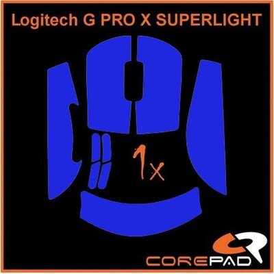 Corepad Mouse Rubber Sticker #728 - Logitech G PRO X Superlight kék