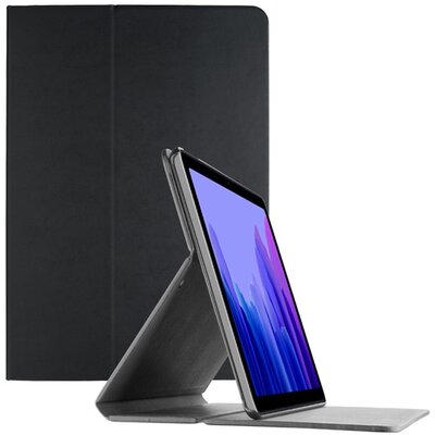 Samsung Galaxy Tab A7 CELLULARLINE FOLIO tok álló, bőr hatású (FLIP, oldalra nyíló, TRIFOLD asztali tartó funkció) FEKETE
