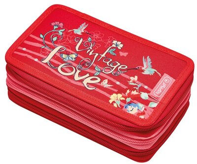 Herlitz Vintage love 3 emeletes 31 részes tolltartó