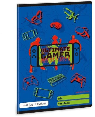 Ars Una Ultimat Gamer 5141 16-32 2. osztályos vonalas füzet