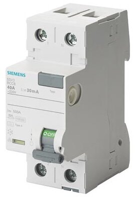 Siemens 5SV3311-6 ÁVK A 16/2 30MA 2 MODUL védőkapcsoló