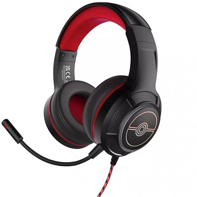 OTL PK0904 Pokémon Poké Ball Pro G4 over-ear vezetékes mikrofonos gamer fejhallgató