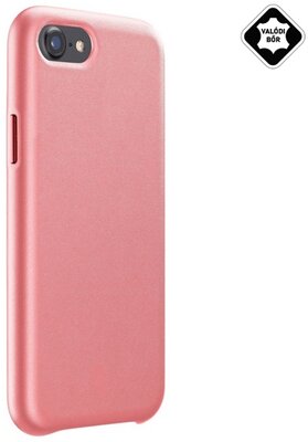 Apple iPhone 7 CELLULARLINE ELITE műanyag telefonvédő (mikrofiber belső, valódi bőr hátlap) NARANCS