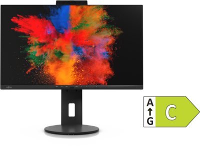 Fujitsu Display P2410 TS 24" monitor Webkamerával ,FullHD, KVM/IPS/DP/DP out/HDM