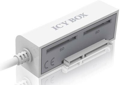 Icy Box IB-AC603CR-U3 USB 3.0 Külső Kártyaolvasó (+ 2.5" SATA Dokkoló + 2x USB3.0 HUB)