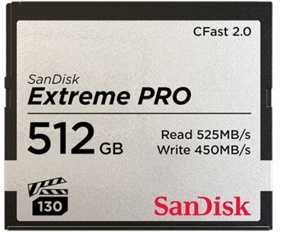 SanDisk 512GB Extreme Pro CFAST