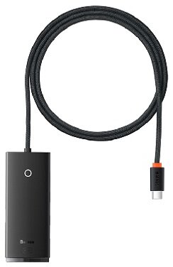 Baseus Lite 4 portos Type-C HUB adapter (Type-C >USB 3.0*4-re) 25cm Fekete