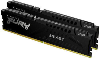 Kingston 32GB 5200MHz DDR5 Fury Beast Black CL36 DIMM - KF552C36BBEK2-32