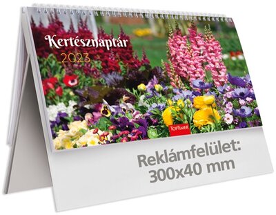 Kalendart 2023-as T054 Kertész álló papír asztali naptár