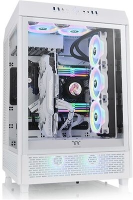 Thermaltake The Tower 500 Snow/White/Win/SPCC/Tempered Glass*3/120mm Standard Fan*2 