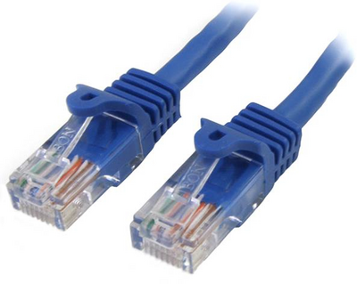 Startech 0.5M BLUE CAT5E PATCH CABLE SNAGLESS ETHERNET CABLE - UTP