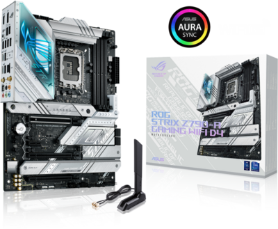 Asus Z790 s1700 ROG STRIX Z790-A GAMING WIFI D4 4xDDR4 4xSATA3 4xM.2 4xPCI-E 2.5Gbit LAN WiFi 6E AX +BT5.2 ATX