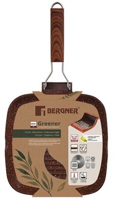 Bergner BG-35445-GR GRILL SERPENYŐ 24CM