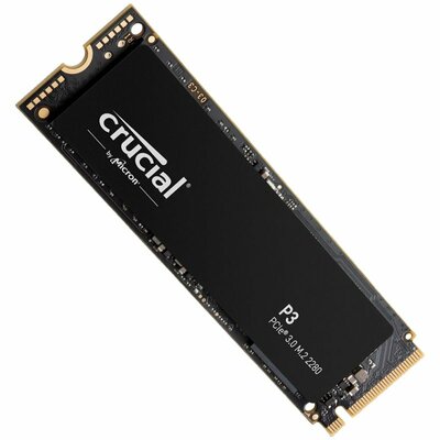 Crucial 1TB SSD P3 M.2 2280 PCIE Gen3.0 3D NAND, R/W: 3500/3000 MB/s, Storage Executive + Acronis SW included