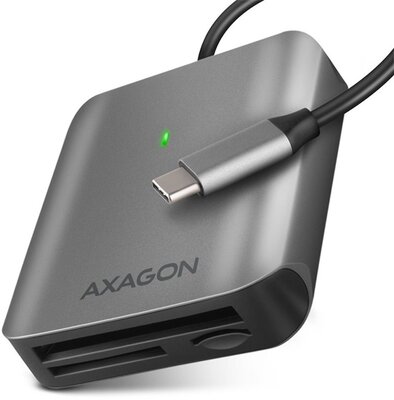 Axagon CRE-S3C USB-C 3.2 SD/microSD/CF külső kártyaolvasó