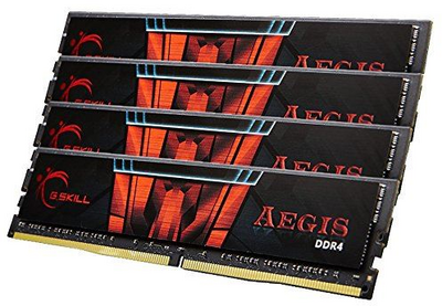 64GB 2400MHz DDR4 RAM G.Skill Aegis CL15 (4x16GB) (F4-2400C15Q-64GIS)